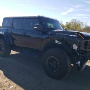 2024 Ford Bronco Raptor with a stunning Black exterior. Given its condition and specs, it have been part out and If you're interested in any components contact us via email/phone number