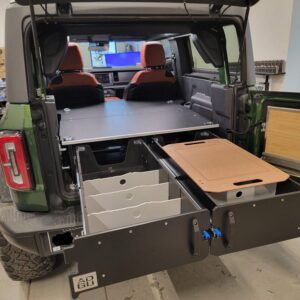 bronco drawer system. Has no problems at all.