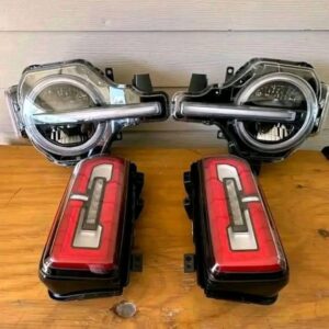 Newly take off Ford Bronco Signature Head and Tail lights. These came off Bronco at 50 miles and are in excellent condition.   Head lights Tail lights